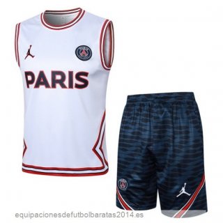 Nuevo Entrenamiento Sin Mangas Conjunto Completo Paris Saint Germain 23/24 Blanco Rojo Baratas