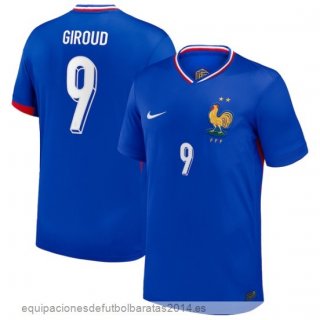 Nuevo NO.9 Giroud Tailandia 1ª Camiseta Francia 2024 Azul Baratas