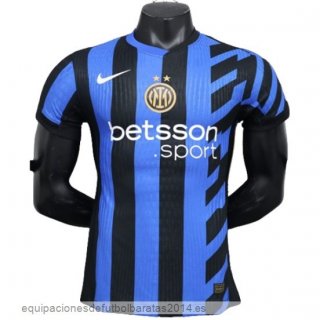 Nuevo 1ª Jugadores Camiseta Inter Milan 24/25 Azul Negro Baratas