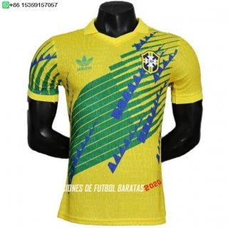 Nuevo Especial Jugadores Camiseta Brasil 2026 Amarillo Verde Azul Baratas