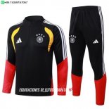 Nuevo Conjunto Completo Sudadera Entrenamiento Niños Alemania 2026 Negro Rojo Baratas