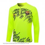 Nuevo Sudadera Entrenamiento Barcelona 23/24 Verde Fluorescente Baratas