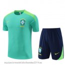 Nuevo Entrenamiento Conjunto Completo Brasil 2024 Verde Azul Baratas