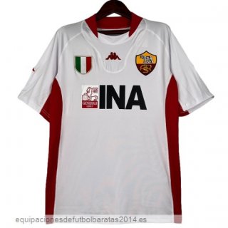 Nuevo 2ª Camiseta As Roma Retro 2001 2002 Blanco Baratas