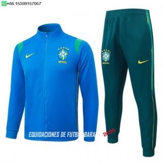 Nuevo Conjunto Completo Ropa Deportiva Con Cremallera Larga Niños Brasil 2026 Azul Verde Baratas