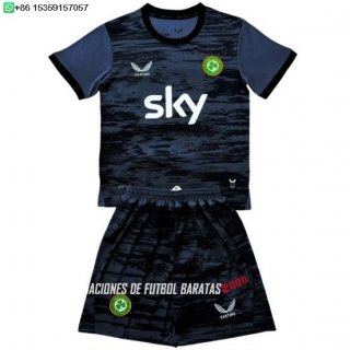 Nuevo Portero Conjunto De Hombre Irlanda 2026 Negro Gris Baratas