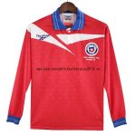 Nuevo 1ª Manga Larga Chile Retro 1998 Rojo Baratas Nuevo 1ª Manga Larga Chile Retro 1998 Rojo Baratas