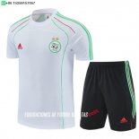 Nuevo Entrenamiento Conjunto Completo Argelia 2026 Blanco Negro Baratas