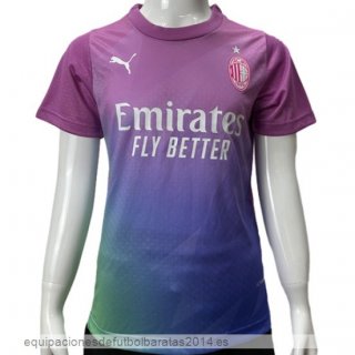 Nuevo Tailandia 3ª Jugadores Camiseta Niños AC Milan 23/24 Rosa Baratas