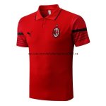 Nuevo Polo AC Milan 22/23 Rojo Negro Baratas Nuevo Polo AC Milan 22/23 Rojo Negro Baratas