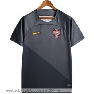 Nuevo Tailandia Especial Camiseta Portugal 2024 Gris Negro Baratas