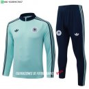 Nuevo Conjunto Completo Sudadera Entrenamiento Niños Alemania 2026 Verde Azul Baratas