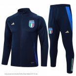 Nuevo Conjunto Completo Ropa Deportiva Con Cremallera Larga Italia 2024 Azul I Marino Baratas