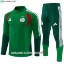 Nuevo Conjunto Completo Sudadera Entrenamiento Argelia 2026 Verde Baratas