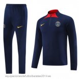 Nuevo Conjunto Completo Sudadera Entrenamiento Paris Saint Germain 23/24 Azul Marino II Rojo Baratas