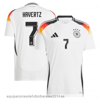 Nuevo NO.7 Havertz Tailandia 1ª Camiseta Alemania 2024 Blanco Baratas