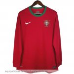 Nuevo 1ª Camiseta Manga Larga Portugal Retro 2012 Rojo Baratas Nuevo 1ª Camiseta Manga Larga Portugal Retro 2012 Rojo Baratas