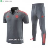 Nuevo Conjunto Completo Polo Bayern Múnich 26/27 Gris Rojo Baratas