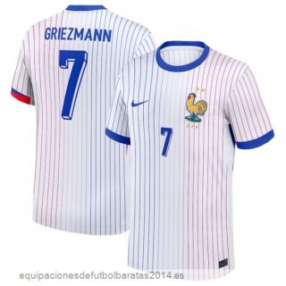 Nuevo NO.7 Griezmann Tailandia 2ª Camiseta Francia 2024 Blanco Baratas