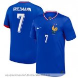 Nuevo NO.7 Griezmann Tailandia 1ª Camiseta Francia 2024 Azul Baratas