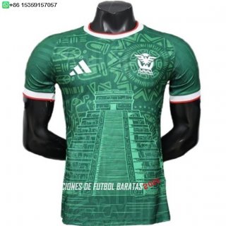 Nuevo Especial Jugadores Camiseta Mexico 2026 Verde I Blanco Baratas