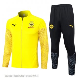 Nuevo Conjunto Completo Ropa Deportiva Con Cremallera Larga Borussia Dortmund 23/24 Amarillo I Negro Baratas