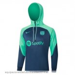 Nuevo Chaqueta Con Capucha Barcelona 23/24 Verde Azul Baratas