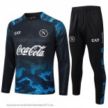 Nuevo Conjunto Completo Sudadera Entrenamiento Napoli 24/25 Azul Negro Baratas