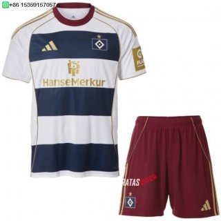 Nuevo Especial Conjunto De Niños Hamburgo S.V 25/26 Blanco Azul Baratas