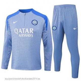 Nuevo Conjunto Completo Sudadera Entrenamiento Inter Milan 24/25 Azul Claro Baratas