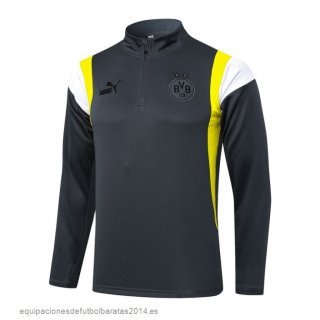 Nuevo Sudadera Entrenamiento Borussia Dortmund 23/24 Gris Amarillo Baratas