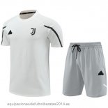 Nuevo Entrenamiento Conjunto Completo Juventus 24/25 Blanco Gris Baratas