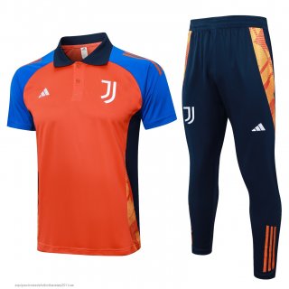 Nuevo Conjunto Completo Polo Juventus 24/25 Naranja Azul Marino Baratas