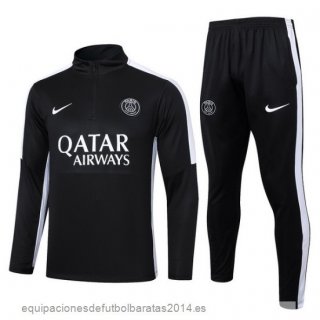 Nuevo Conjunto Completo Sudadera Entrenamiento Paris Saint Germain Niños 23/24 Negro Blanco Baratas