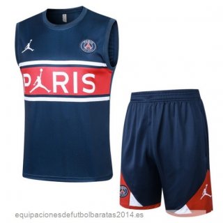 Nuevo Entrenamiento Sin Mangas Conjunto Completo Paris Saint Germain 23/24 Azul Marino I Rojo Baratas