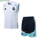 Nuevo Entrenamiento Sin Mangas Conjunto Completo Argentina 2026 Blanco Azul Baratas