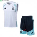 Nuevo Entrenamiento Sin Mangas Conjunto Completo Argentina 2026 Blanco Azul Baratas