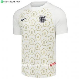 Nuevo Tailandia Especial Camiseta Inglaterra 2026 Blanco Amarillo Baratas
