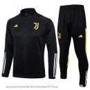 Nuevo Conjunto Completo Ropa Deportiva Con Cremallera Larga Niños Juventus 23/24 Negro Blanco Amarillo Baratas