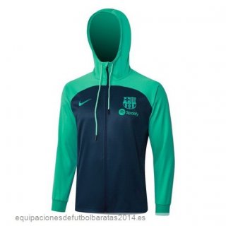 Nuevo Chaqueta Con Capucha Barcelona 23/24 Verde I Azul Baratas