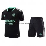 Nuevo Entrenamiento Conjunto Completo Arsenal 21/22 Negro Verde Baratas