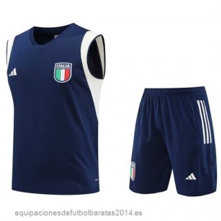 Nuevo Entrenamiento Sin Mangas Conjunto Completo Italia 2023 Azul Baratas