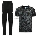 Nuevo Entrenamiento Conjunto Completo Alemania 2021 Gris Negro Baratas