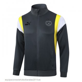 Nuevo Ropa Deportiva Con Cremallera Larga Borussia Dortmund 23/24 Gris Amarillo Baratas