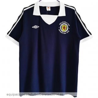 Nuevo 1ª Camiseta Escocia Retro 1978 Azul Baratas