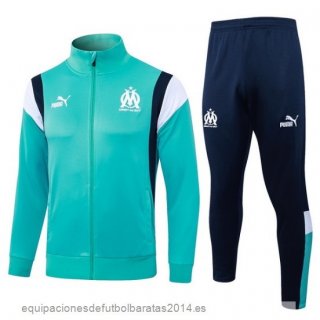 Nuevo Conjunto Completo Ropa Deportiva Con Cremallera Larga Marsella 23/24 Verde Blanco Azul Baratas