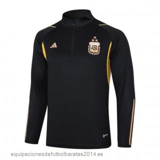 Nuevo Sudadera Entrenamiento Argentina 2023 Negro Amarillo Baratas