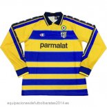 Nuevo 1ª Manga Larga Parma 1999 2000 Azul Amarillo Baratas