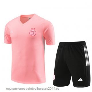 Nuevo Entrenamiento Conjunto Completo Argelia 2023 Rosa Negro Baratas