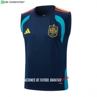 Nuevo Entrenamiento Sin Mangas España 2026 Azul Baratas